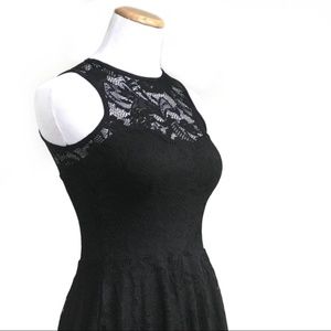 NWT BlackMilk Black Lace Skater Dress